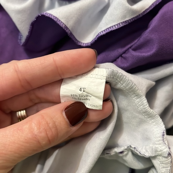 Girls Disney Rapunzel inspired short and tank top set Tangled size 4T cross back - Picture 6 of 6